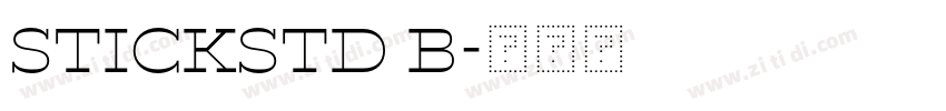 StickStd B字体转换